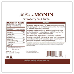 Monin Puree being poured into a glass for a refreshing drink.