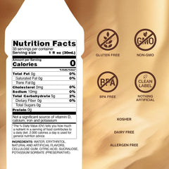 Monin Sugar Free Caramel syrup bottle close-up showing rich caramel notes