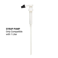 Monin syrup pump cap sealing the spout to prevent drips