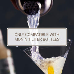 Monin syrup pump demonstrates precise 1/4 oz pours for consistency
