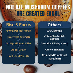 Monkey Brew Rise & Focus bowl featuring Lion's Mane fruiting body for cognitive support