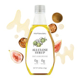 MONKSHUSHU Allulose Syrup bottle close-up highlighting sugar-like sweetness without calories