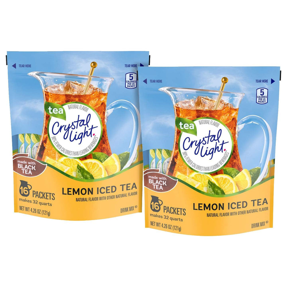 Monocorn Crystal Light Lemon packet closeup for quick, low-calorie flavoring on the go.