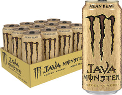 Monster Java Monster Mean Bean can-front with bold energy and vanilla aroma