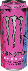 Pinky Taylor artwork on Ultra Fantasy Ruby Red packaging for stylish energy