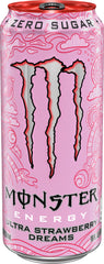 Can on ice highlights the frosty allure of Ultra Strawberry Dreams.