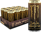 Monster Java Café Latte can with bold coffee flavor and energy boost.