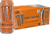 Monster Ultra Sunrise can front view highlighting zero sugar and bold citrus flavor