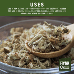 Monterey Bay Herb Co marshmallow root for syrups and lozenges, pleasant aroma.