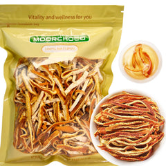 MOORCHOCO Tangerine Peel Strips ready for tea infusion and aroma