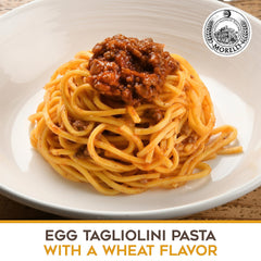 Morelli Egg Tagliolini close-up texture reveals delicate yet satisfying bite.