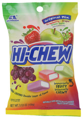 Morinaga Hi-Chew Fruit Chews regular mix packaging for on-the-go snacking