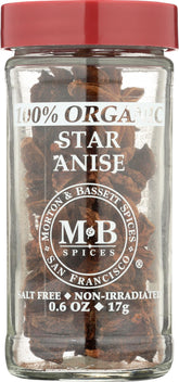 Morton and Bassett Anise Star Org packaging highlights organic quality for cooking
