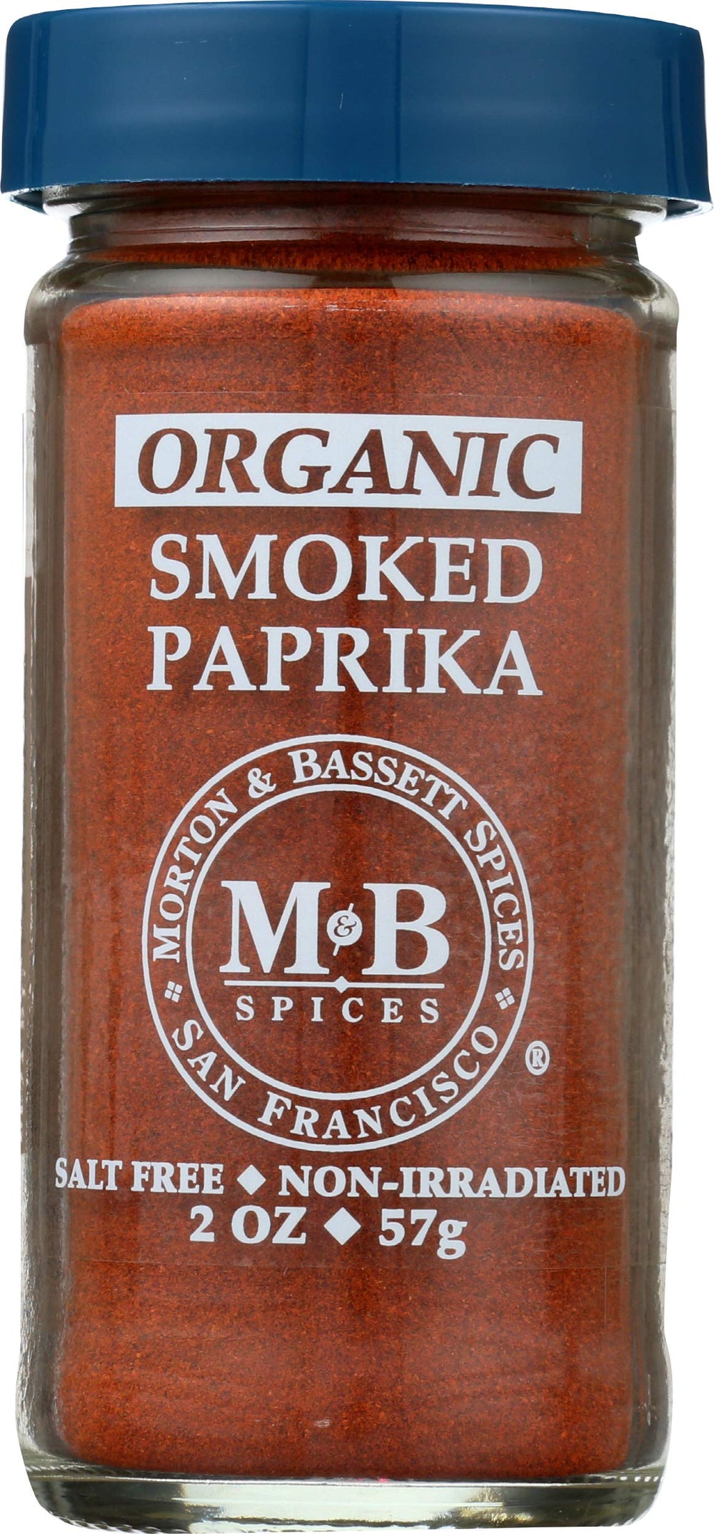 Morton & Bassett Paprika Smoked Organic label closeup, highlighting clean ingredients