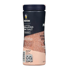 Morton Himalayan pink salt crystals finishing vegetables with color and crunch