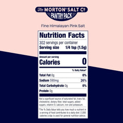 Morton Himalayan pink salt fine grain scoop closeup for precise seasoning