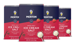 Morton Ice Cream Salt 4lb bag for homemade ice cream.