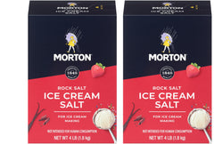 Morton Ice Cream Salt box front for DIY frozen desserts