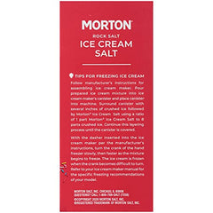 Morton Ice Cream Salt at a summer gathering for cooling.
