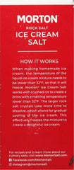 Morton Ice Cream Salt on ice for rapid beverage cooling