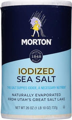Morton iodized sea salt crystals close-up highlighting texture ideal for baking