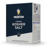 Morton Kosher Salt crystals in shaker top view for easy seasoning