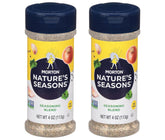 Morton Nature's Seasons shaker-top view for quick flavor boosts during cooking