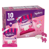 Mother's Circus Animal Cookies elephants with rainbow sprinkles, ideal lunchbox treat
