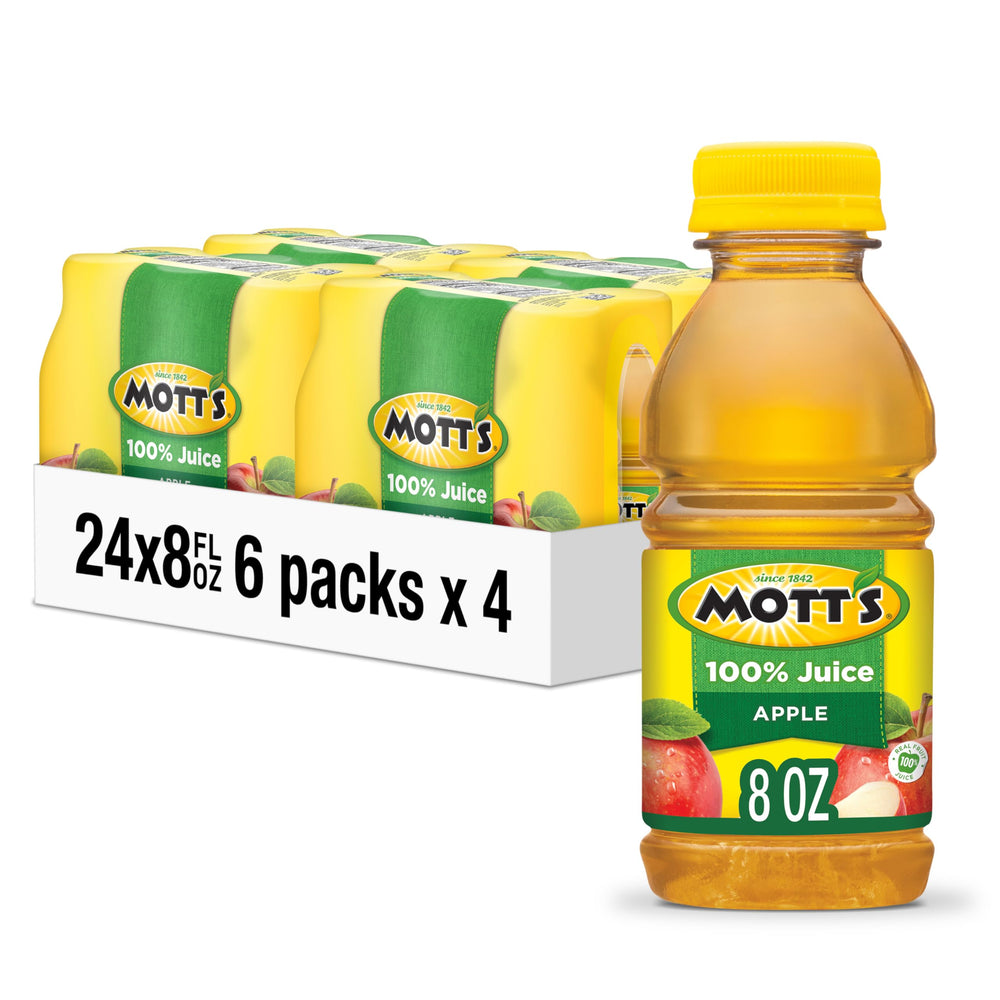 Mott's 100% Apple Juice 8oz bottles in a multi-pack for family use