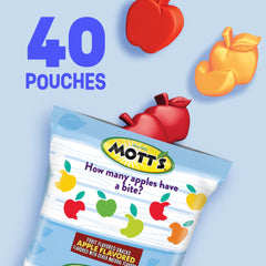 40-count family pack of Mott's snacks, ideal for sharing at home or on the go