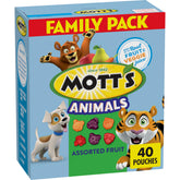 Mott's Animals Snacks pouch close-up, ideal for on-the-go snacking.
