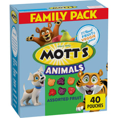 Mott's Animals Snacks pouch close-up, ideal for on-the-go snacking.