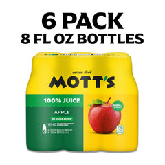 Mott's Apple Juice being poured into a glass with crisp apple flavor