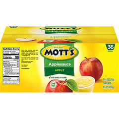 Mott's applesauce 4 oz cup in lunchboxes for easy, tasty snacking