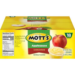 Mott's 18-count pack front shows convenient lunchbox snack option.