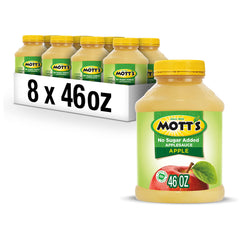 Mott's No Sugar Added Applesauce 46oz jar front view highlighting family-friendly snack option