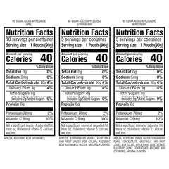 Motts No Sugar Added Applesauce Mixed Berry Pouch highlights tart sweetness and vitamin C.