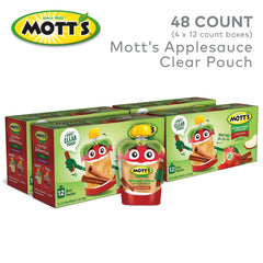 Mott's No Sugar Added Cinnamon Applesauce with no artificial flavors for clean snacking