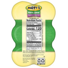 Mott’s Pineapple Passion Fruit juice label closeup - no added sugar, 100% fruit juice