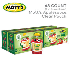 Mott's ripe apple flavor in every pouch