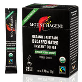 Mount Hagen instant decaf coffee pack ready for on-the-go