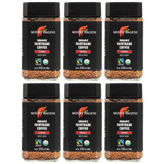 Mount Hagen organic instant coffee jar front view for quick mornings.
