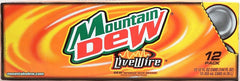 Mountain Dew Live Wire 12oz can, vibrant orange flavor for quick refreshment