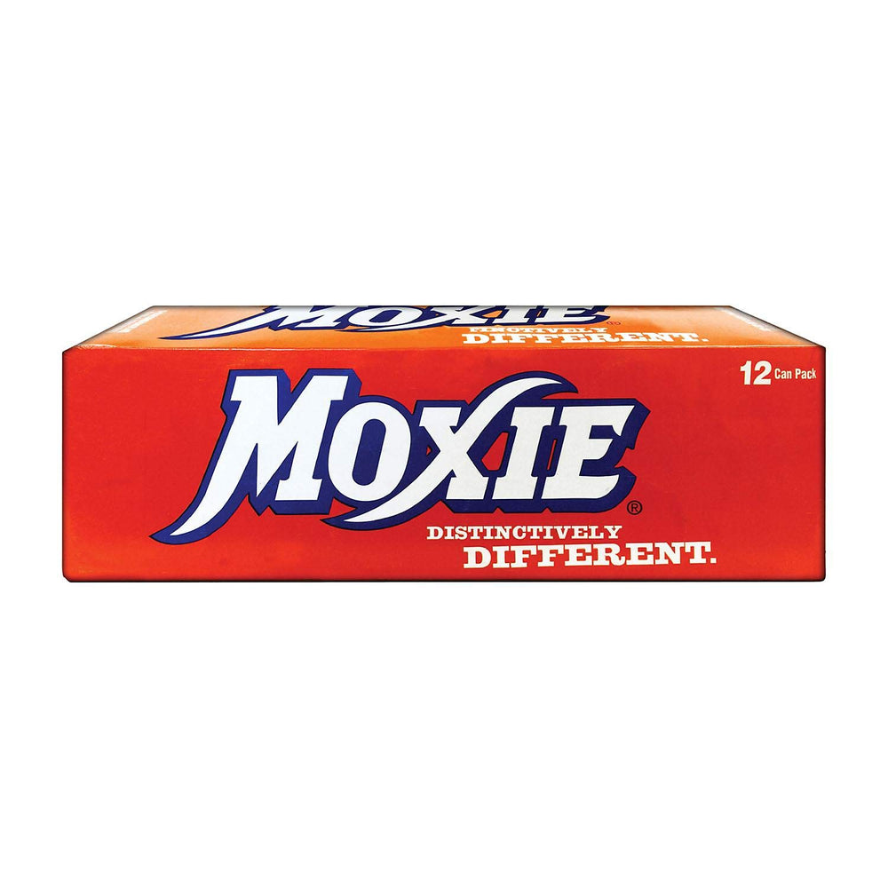 Moxie Soda Pop can – front view, distinctive Maine flavor for a refreshing break