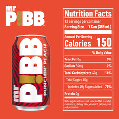 Mr Pibb Punchin' Peach fridge-pack wrap enables easy storage
