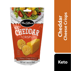Mrs. Cubbison's cheddar crisps on a plate for entertaining.