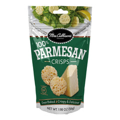 Mrs. Cubbison's Parmesan Crisps in bag — savory, ready-to-snack option.