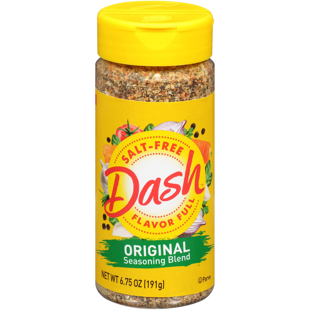 Mrs. Dash Original bottle ready for salt-free flavoring in meals