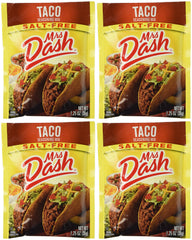 Mrs Dash salt-free taco seasoning packets for quick flavoring.