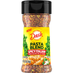 Mrs. Dash Spicy Italian pasta seasoning bottle adds bold salt-free heat